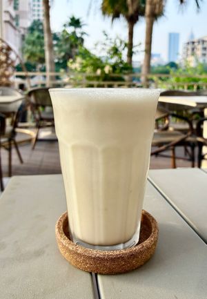 Banana milkshake  at Planet Terra in Dubai