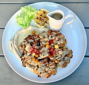 Cauliflower steak at Planet Terra in Dubai