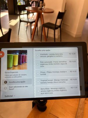 Opções de suco at Eatsy in Florianopolis