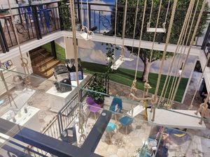 Overlooking the fairy tale area at Gelatarium in Florence