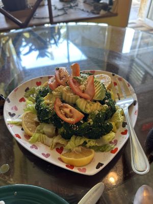 Broccoli salad   at Tina's Garden Gourmet Cafe in Hilo