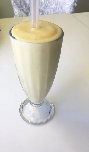 Mango smoothie   at Loving Hut - Sunset District in San Francisco