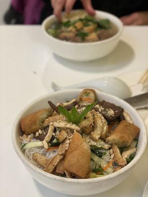 Vermicelli noodle and pho  at Loving Hut - Sunset District in San Francisco