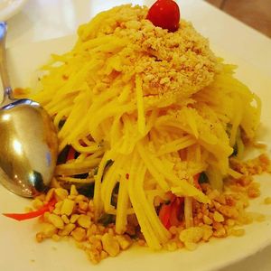 Mango salad at Loving Hut - Sunset District in San Francisco