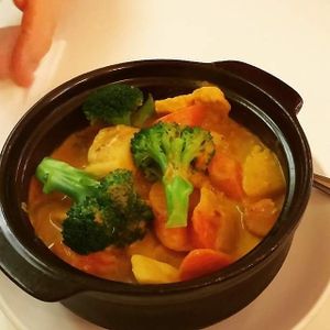 Clay pot vegetables at Loving Hut - Sunset District in San Francisco
