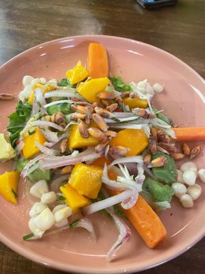 Veg ceviche was delicious sol 27  at La Casa del Corregidor in Puno