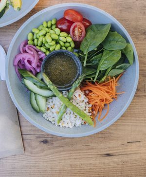 Poke Bowl (you can add Tofu if you like) at The Ginger Kitchen in Yandina
