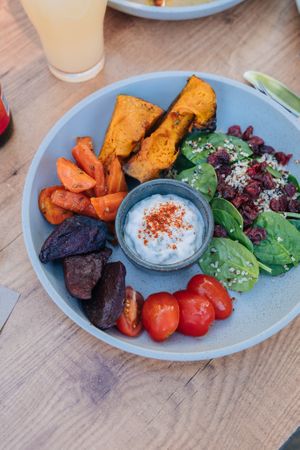 Roasted Vegetable Quinoa Salad at The Ginger Kitchen in Yandina