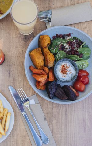 Roasted Vegetable Quinoa Salad at The Ginger Kitchen in Yandina