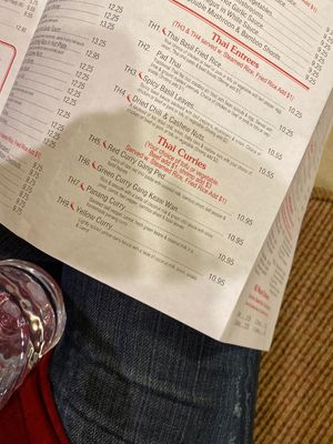 Menu at Peking & Tokyo in Woodstock