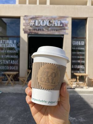 All disposables are compostable  #Veganuary at #LOCAL Mercado Gourmet in Merida