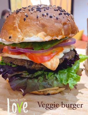 Vegan burger   at #LOCAL Mercado Gourmet in Merida