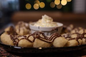 Bon Bon Dessert at Pizzeria Portofino in Lübeck in Luebeck