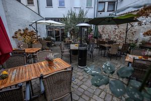 Eigener Hinterhof  at Pizzeria Portofino in Lübeck in Luebeck