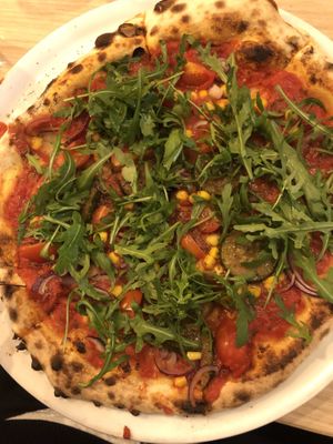 Pizza Ortolana  at Pizzeria Portofino in Lübeck in Luebeck