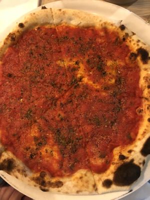 Pizza Marinarq  at Pizzeria Portofino in Lübeck in Luebeck