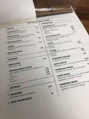 Starters (vegan labeled with square)  at Büffel & Koi in Stuttgart