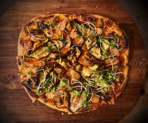 Delicious vegan pizzas   at Old Barn & Planted by Sai in Colintraive