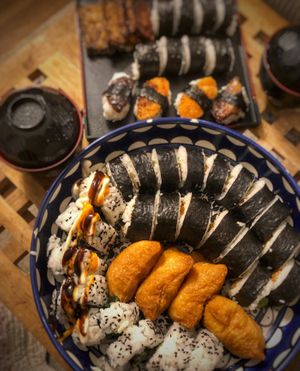 Amazing vegan sushi   at Old Barn & Planted by Sai in Colintraive