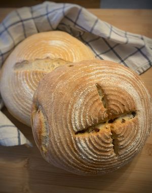New bread just out of the oven   at Old Barn & Planted by Sai in Colintraive