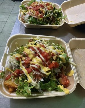 Mother nature vegan salad  at Hellen's Chill House in Puerto Jimenez