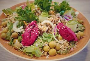 One of their salads. at Le Ökola in Tallinn