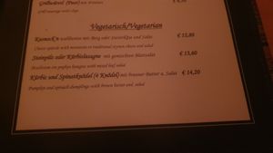 Veggie Menü at KulmiNarium in Haus