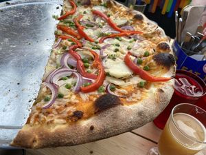 Forever Vegan pizza at The Boiler Room in Chicago