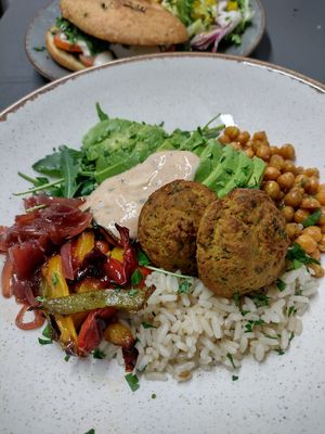 Warm Plant Bowl  #Veganuary at Rupert's Coffee Co. in Port Talbot