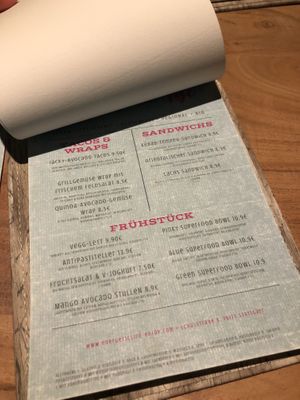 Menu   at Energetic Life  in Stuttgart