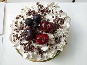 Black forest cherry cake at Energetic Life  in Stuttgart