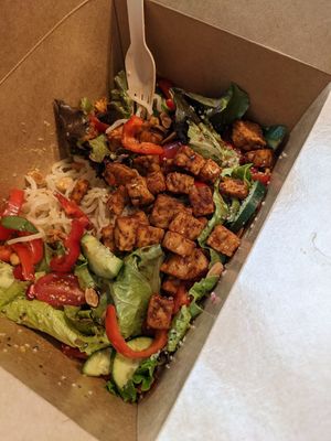Pasta Salad with Tempeh at Energetic Life  in Stuttgart