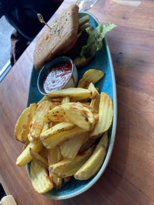 Vegan burger  at Energetic Life  in Stuttgart
