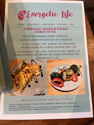 Menu   at Energetic Life  in Stuttgart