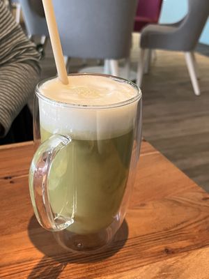Matcha latte   at Energetic Life  in Stuttgart