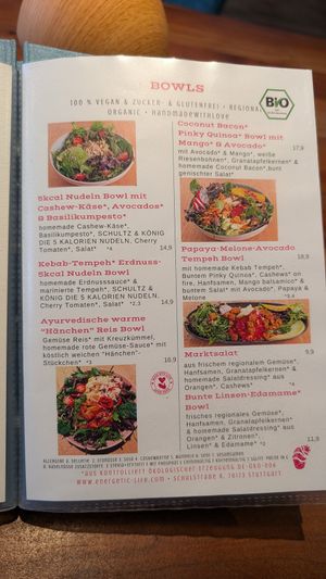 Menu 2024 at Energetic Life  in Stuttgart