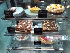 Cake display at Energetic Life  in Stuttgart