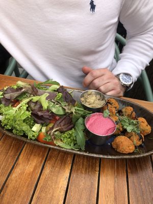 Sweet potato falafel   at Energetic Life  in Stuttgart