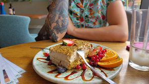 Pistachio tiramisu at Energetic Life  in Stuttgart