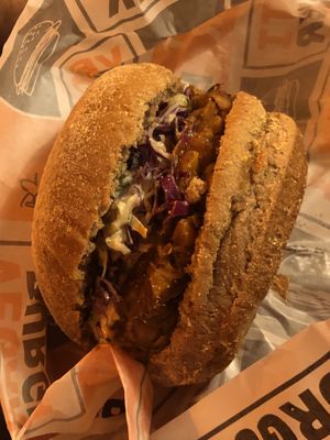 Hamburguer de jaca   at Vegan Ti Burguer  in Rio De Janeiro