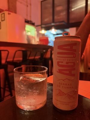 Sparking water   at Vegan Ti Burguer  in Rio De Janeiro