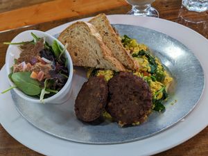 Vegan Tofu Scramble at Untoasted in Pembroke Park