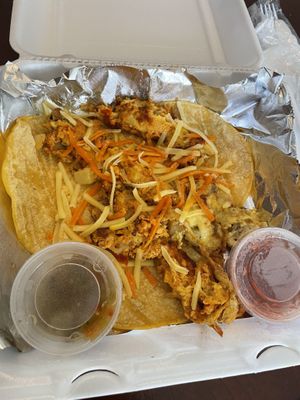 Vegan Breakfast Street Tacos w/ chorizo  #Veganuary at The Brunch Truck of Amarillo in Amarillo