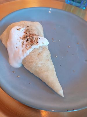 Frittellina con Maionese at MOM Cucina Vegetale Creativa in Fano Adriano