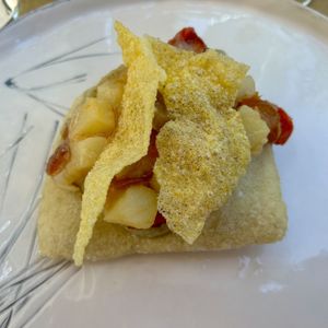 Pizz’onta  at MOM Cucina Vegetale Creativa in Fano Adriano