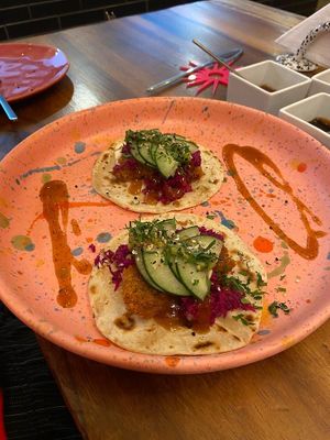Oyster Mushroom Tacos at Mezcal & Sal in Puerto Vallarta