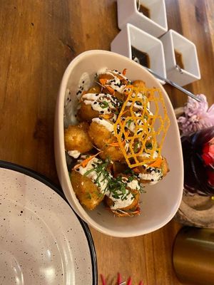 Popcorn (Fried Coliflour) at Mezcal & Sal in Puerto Vallarta