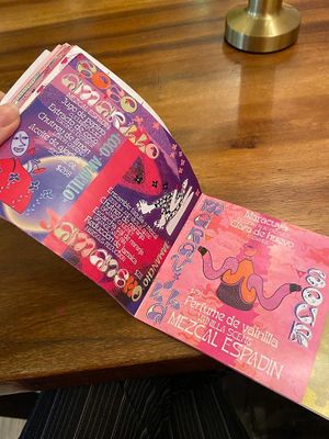 Unaccessible Menu at Mezcal & Sal in Puerto Vallarta