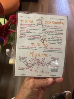 Check out the vegan options in this extra menu of theirs!!!  at Mezcal & Sal in Puerto Vallarta