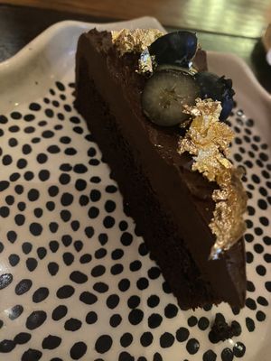 Vegan chocolate cake   at Mezcal & Sal in Puerto Vallarta